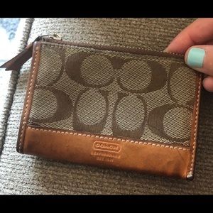 Coach beige wallet